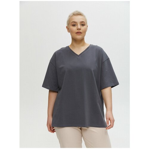 фото Футболка с v-образным вырезом, графит (xl) 4forms