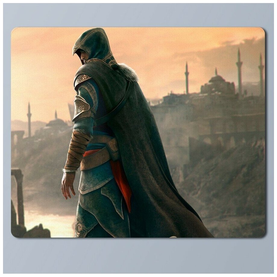 Коврик для мыши с рисунком, размер 25x30см, модель игры Assassin's Creed Откровения - 1485