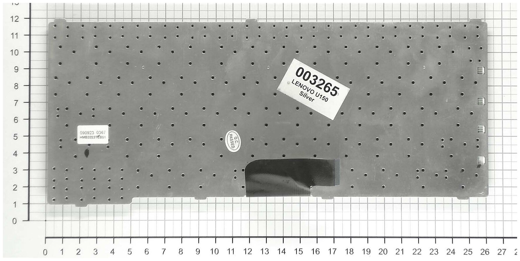 Клавиатура для ноутбука Lenovo HMB3323TLB01 русская серебристая