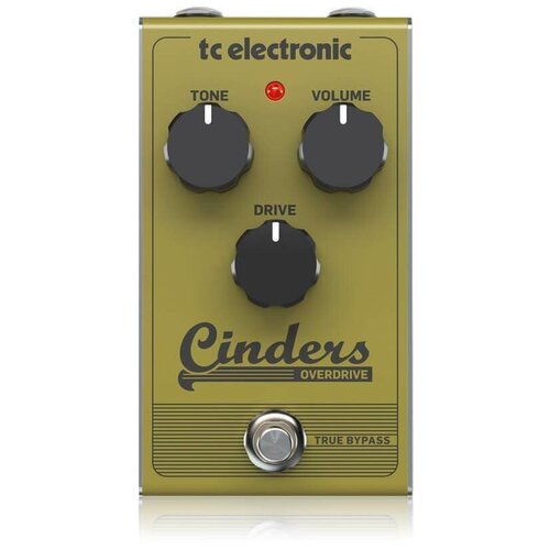 Гитарная педаль TC ELECTRONIC CINDERS OVERDRIVE tc electronic mojomojo overdrive аналоговая гитарная педаль