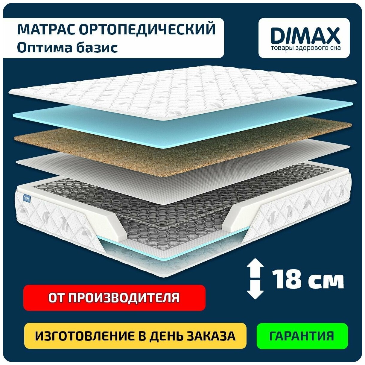 Матрас Dimax Оптима базис 120x190