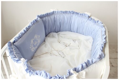 Бортики в детскую кроватку для новорожденного + простыня 