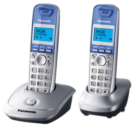 Телефон PANASONIC KX-TG2512RUS, DECT (серебристый)