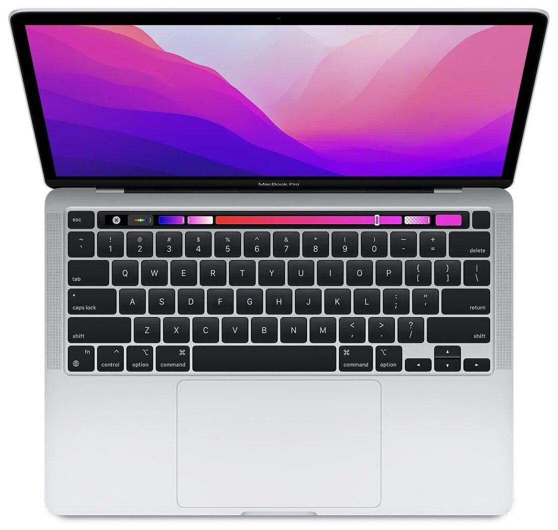 133 Ноутбук Apple MacBook Pro 13 early 2022 Apple M2 RAM 8 ГБ macOS серебристый