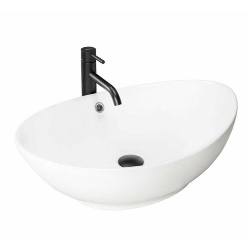 Раковина для ванной Royal Art AR-1031, 590х380х200 мм, белая, накладная
