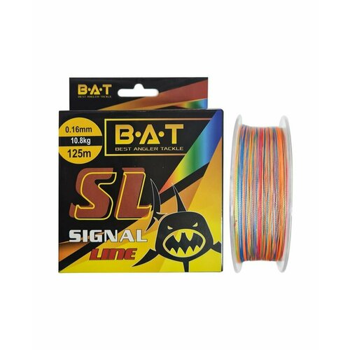 Леска плетеная BAT Signal Line 125 м Multicolor 0.16 мм