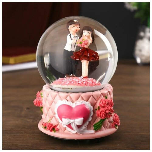 Romanoff Сувенир полистоун водяной шар музыка механический 