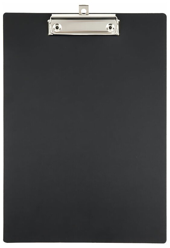 Планшет с зажимом СТАММ А4, 1000 мкм, пластик, черный