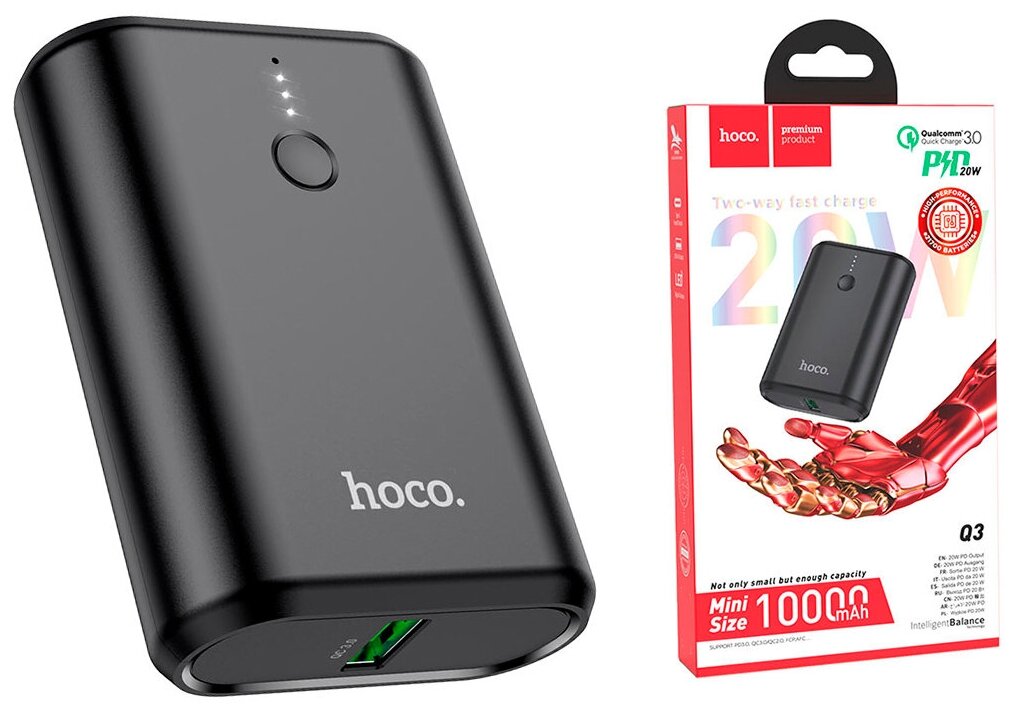 Внешний аккумулятор Hoco Power Bank Q3 Mayflower 10000mAh Black