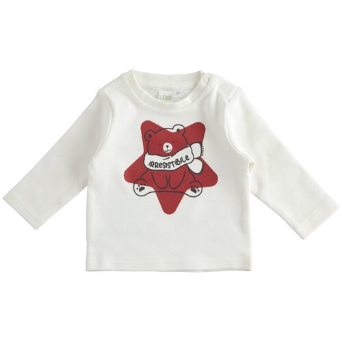 Лонгслив для малышей iDO, размер 9, цвет кремовый,красный