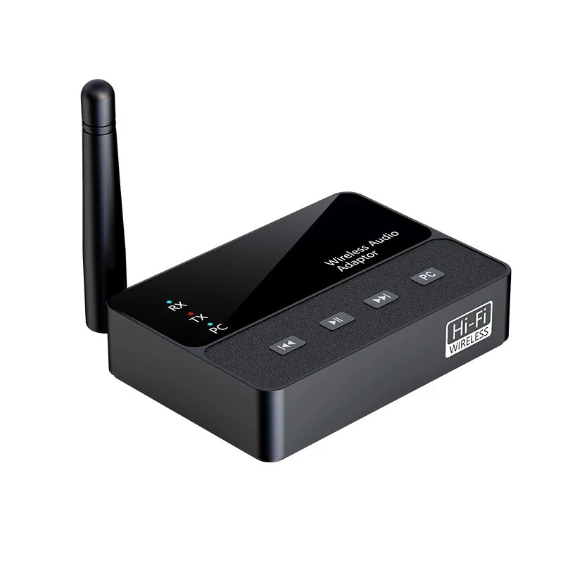 Аудиоадаптер Bluetooth 6.0 2-в-1 (передатчик И Приемник) С Hi-Fi Звуком Без Потерь, Портами AUX, RCA И Type-C Для Телевизоров