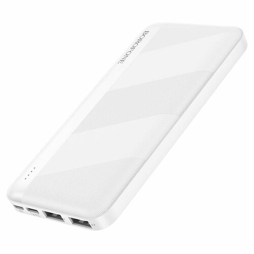 Внешний аккумулятор Borofone BJ27 10000 mAh, белый внешний аккумулятор borofone bj14 10000 mah черный