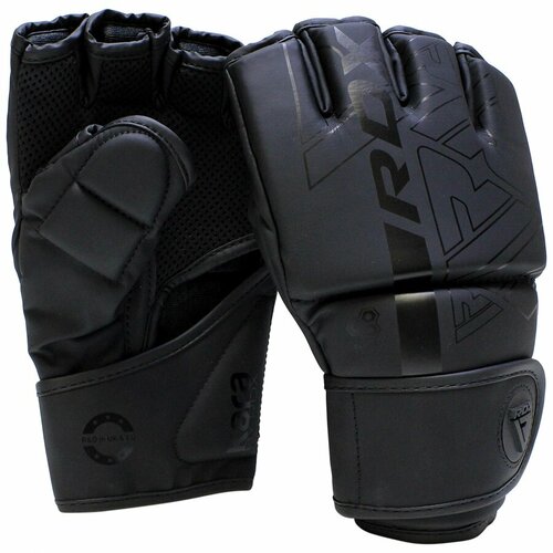 Перчатки MMA RDX Grappling F6 черные, XL