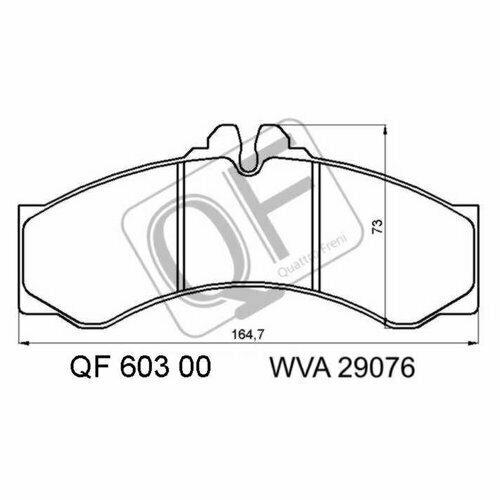 Комплект передних тормозных колодок Quattro Freni qf60300 для Mercedes SPRINTER 901, 902,903,904,906, VARIO; VW LT 2835 II 2DB II,