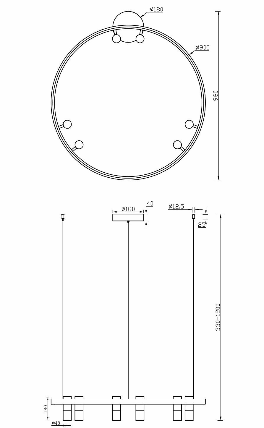 Светильник Maytoni SATELLITE MOD102PL-L42B - фото №14