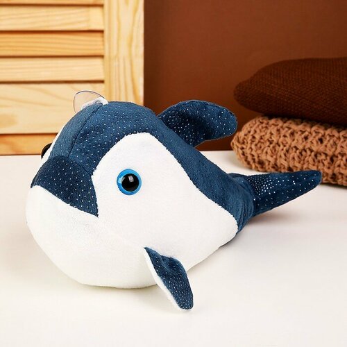 Мягкая игрушка Акула, 25 см, цвет синий мягкая игрушка сима ленд акула 100 см синий