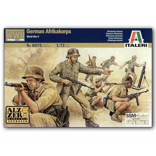 сборная модель italeri солдатики german afrika korps 6076ит Набор фигурок 6076ИТ Солдатики German Afrika Korps