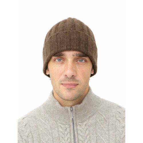 фото Шапка ulzii cashmere, размер onesize, коричневый
