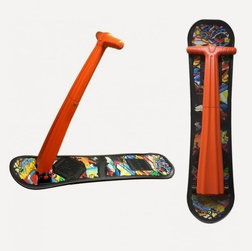 Изображение товара Сноуборд детский с ручкой Шустрик, снегокат детский, складной сноуборд