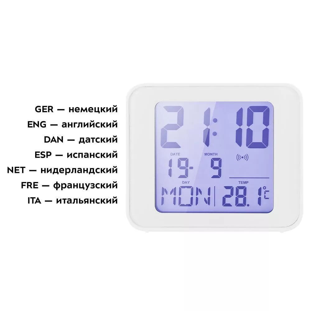 Часы с термометром Kitfort КТ-3303-2 белый - фото №9