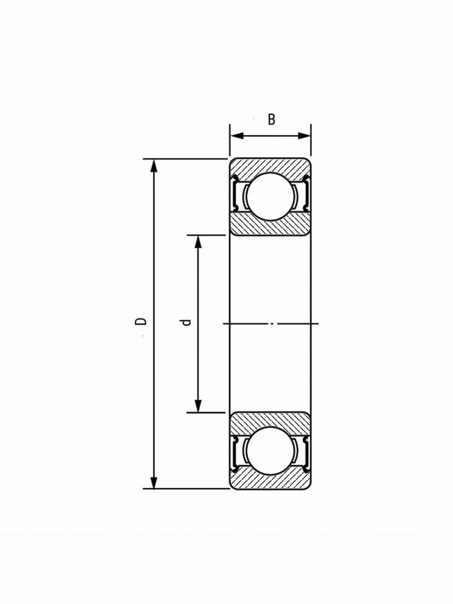 Подшипник 6303 ZZ (80303) комплект-10шт. — фото 1