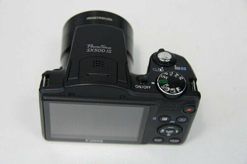 CANON Фотоаппарат Canon PowerShot SX500 IS, черный Ресейл – купить