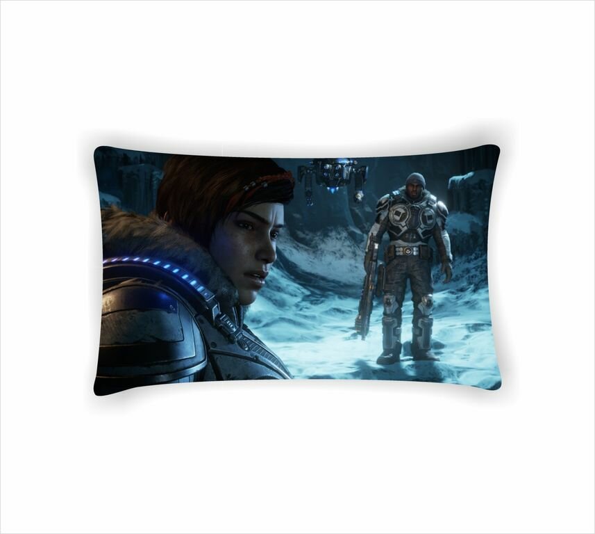 Подушка Gears 5, Геарс 5 №2, Картинка с двух сторон