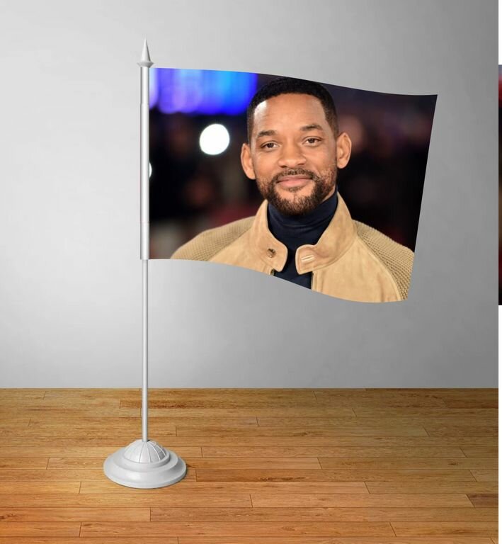 Флажок настольный Уилл Смит, Will Smith №4