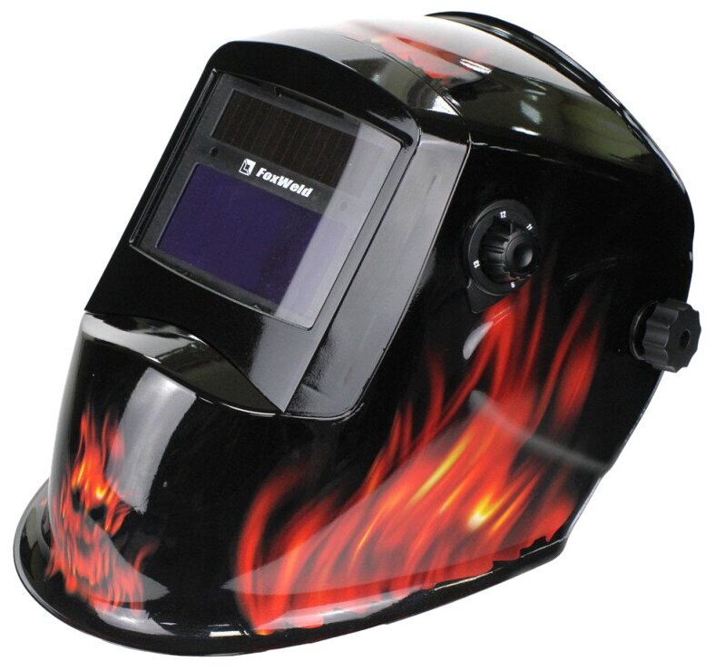 Маска сварщика FoxWeld КОРУНД-2 пламя (Ф-р 7100V) без коробки