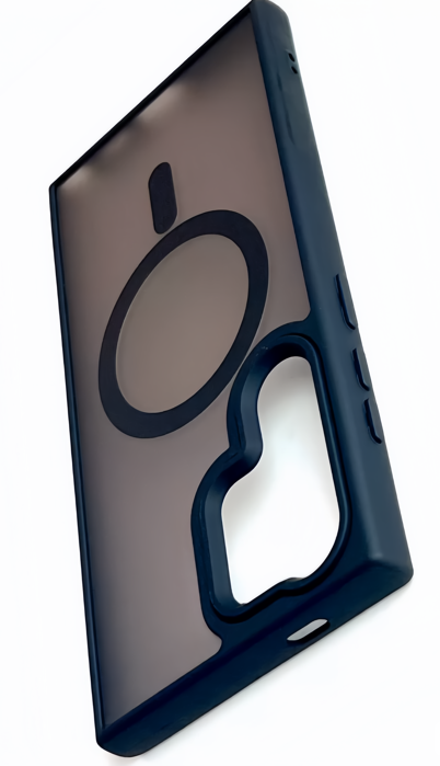 Чехол Black Case, для Samsung S24 Ultra, черный, матовый, с поддержкой MagSafe — фото 1
