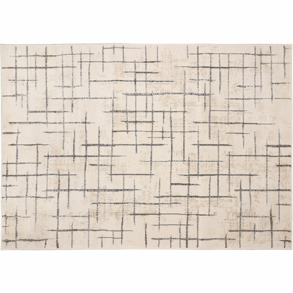 Ковер Kaplanser Evora 9170B White-D. Grey Прямоугольник (1.2x1.7 м)