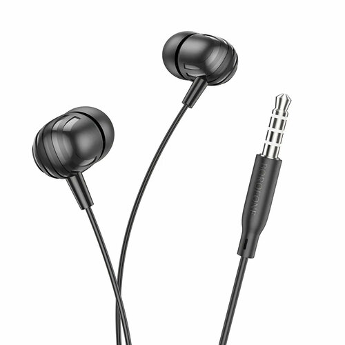 фото Наушники вакуумные aux разъём с мк без рег. громкости длина 1.2м borofone bm77 black