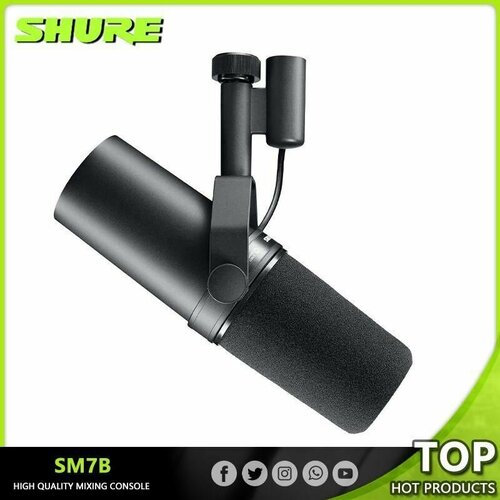 Микрофон универсальный Микрофон Shure SM7B черный 24336₽