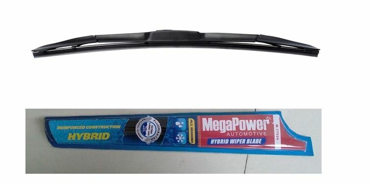 Щетки стеклоочистителя "HYBRID" ALL SEASONS 500мм (20") с универсальным адаптером MEGAPOWER