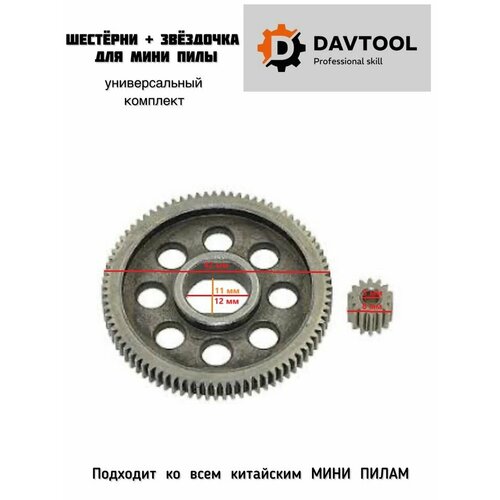 Шестерни для мини пилы