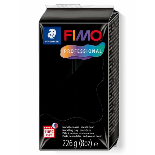 фото Полимерная глина fimo professional 8042-9 черный (black) 226 г, цена за 1 шт.