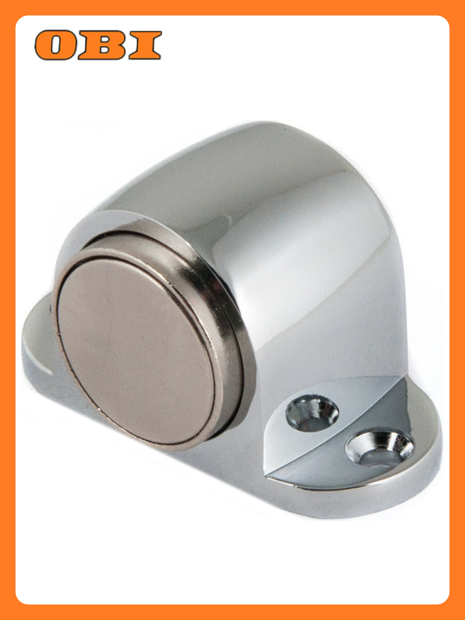 Дверной стопор Palladium 02-М CP напольный ЦАМ серебристый