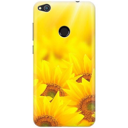 фото Re:pa накладка transparent для honor 8 lite / huawei p8 lite (2017) с принтом "подсолнухи"