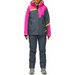 Комплект с брюками  для сноубординга, зимний, силуэт полуприлегающий, утепленный, водонепроницаемый, размер 42, розовый