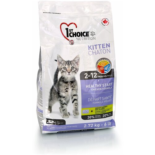 Корм для кошек 1St Choice Kitten Healthy Start для Котят Здоровый Старт 350 гр