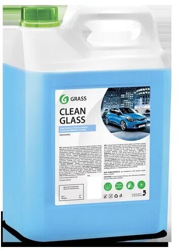 Очиститель стекол 5кг - Clean Glass, для стекол и зеркал, пластика и хрома, изделий из хрусталя, керамики и фарфора GRASS 133101