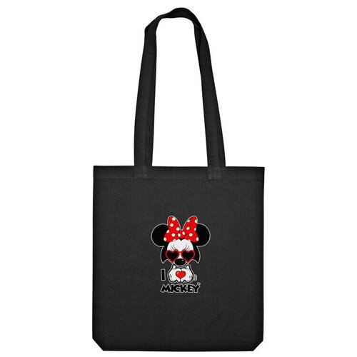Сумка шоппер Us Basic, черный сумка минни микки маус дисней для девочек детские красный