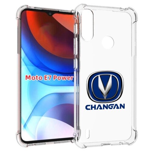 Чехол MyPads Changan-чанган мужской для Motorola Moto E7 Power задняя-панель-накладка-бампер