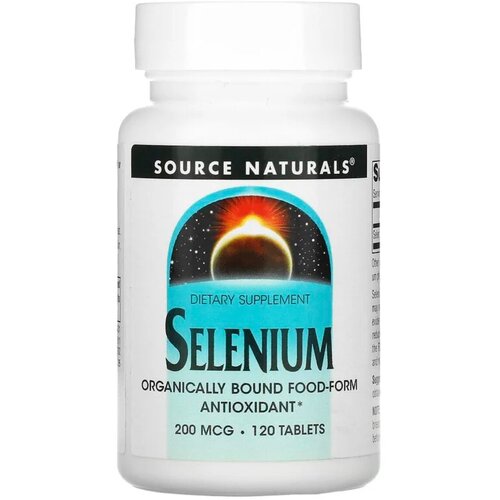 Source Naturals, Selenium, Селен, Селениум, 200 мкг, 120 таблеток