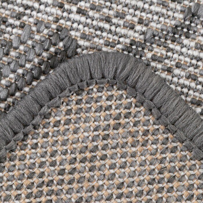 Ковер Люберецкие ковры Эко овальный 80х150 см, ПП 100%, джут - фотография № 3