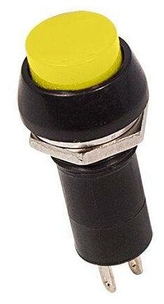 Выключатель-кнопка Rexant ON-OFF желтая (250В 1А (2с)) (PBS-11А) {36-3033} - фотография № 2