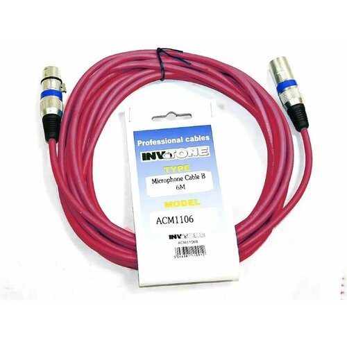 Invotone ACM1103/R микрофонный кабель XLR мама-XLR папа 3 м