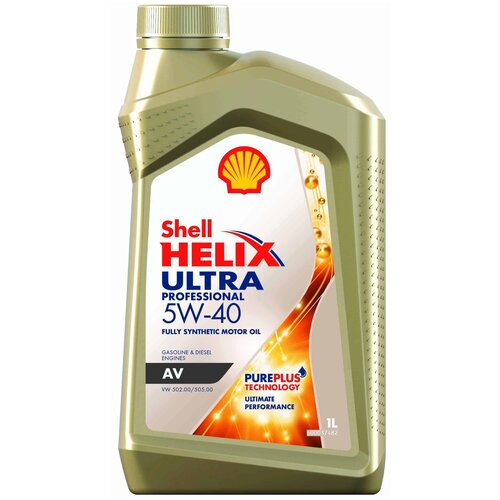 Синтетическое моторное масло SHELL Helix Ultra Professional AV 5W-40