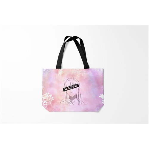 фото Сумка-шоппер / 46х35 см / аниме / моя вайфу zero two burnettie