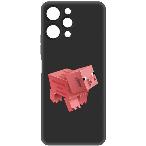 Чехол-накладка Krutoff Soft Case Minecraft-Свинка для Xiaomi Redmi 12 черный чехол накладка krutoff soft case minecraft свинка для xiaomi redmi 10 черный